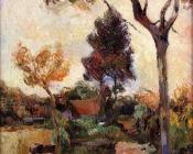 保罗 高更 : Two Cows in the Meadow